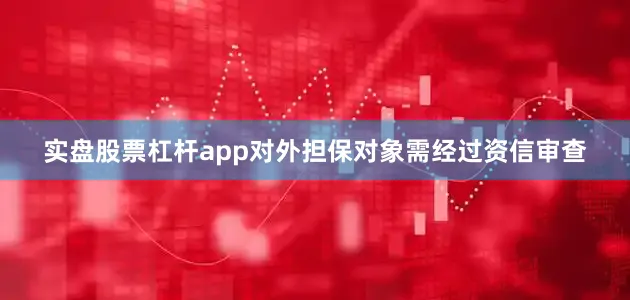 实盘股票杠杆app对外担保对象需经过资信审查